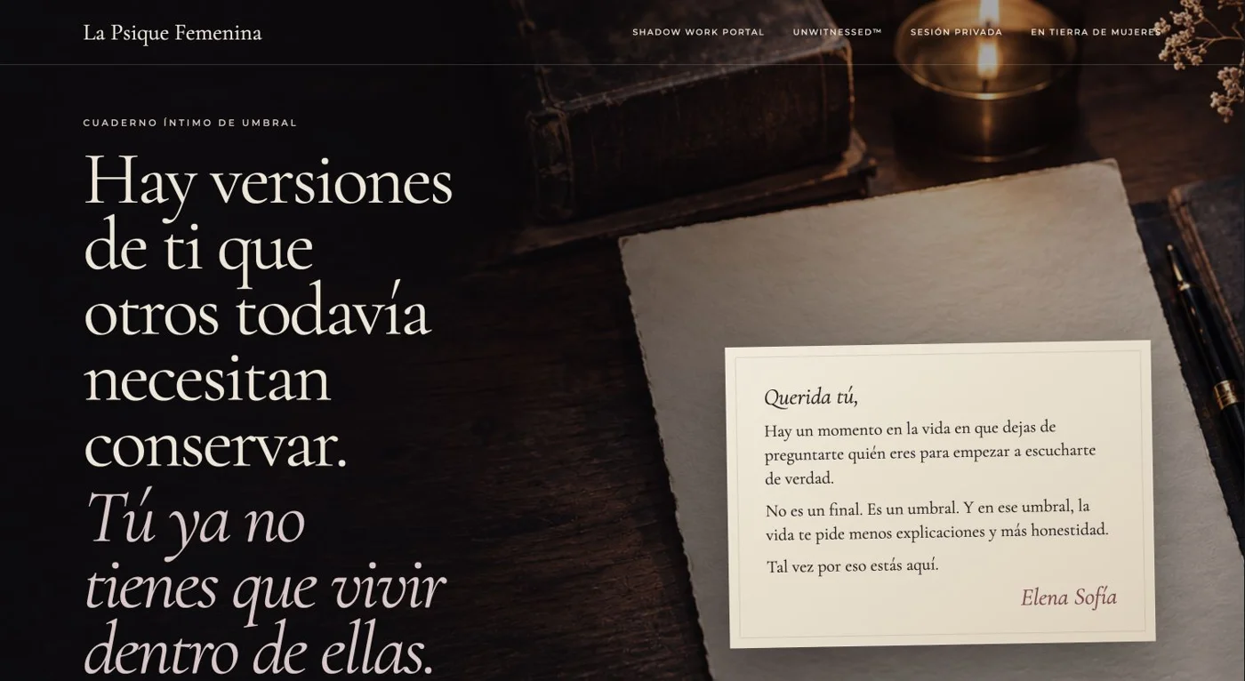 Homepage preview of La Psique Femenina
